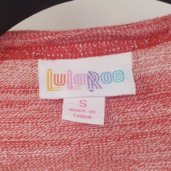 Lularoe Long Length Striped Open Front Cardigan Womens Size Small S - Picture 3 of 4